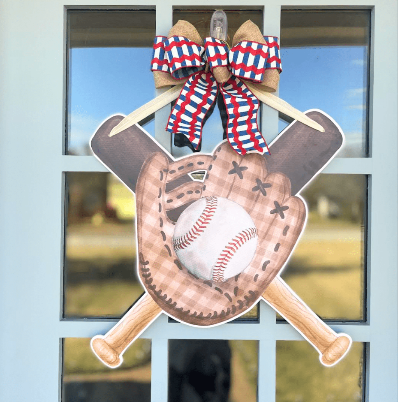 Home Run Season Door Hanger