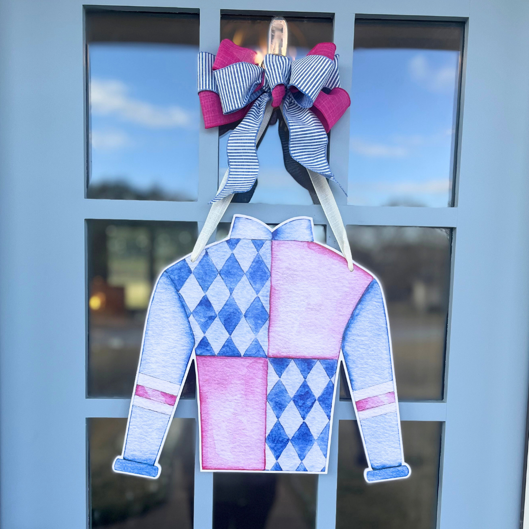 Racing Silk (Pink)- Door Hanger