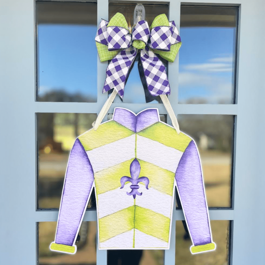 Racing Silk (Purple) Door Hanger