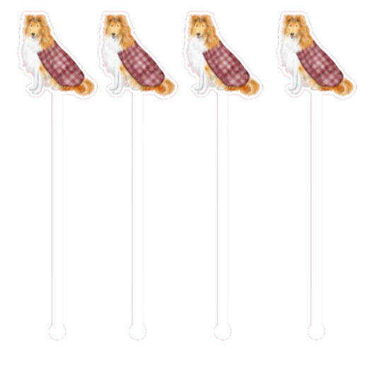 PRE ORDER (Ships 8/31) Her Majesty, Maroon Swizzle Sticks