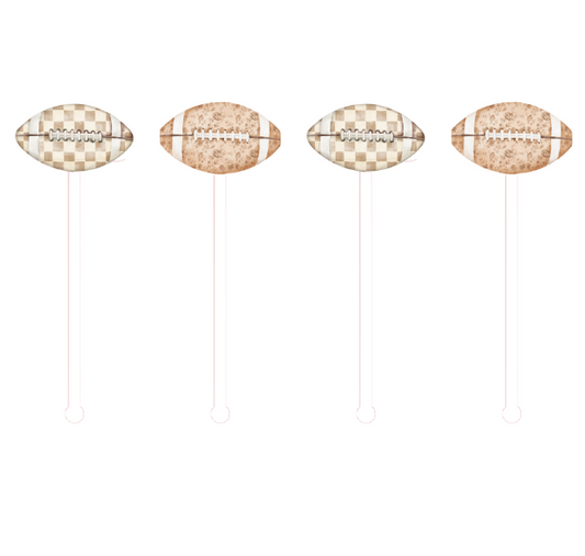 PRE ORDER (Ships 8/31) Football Swizzle Sticks