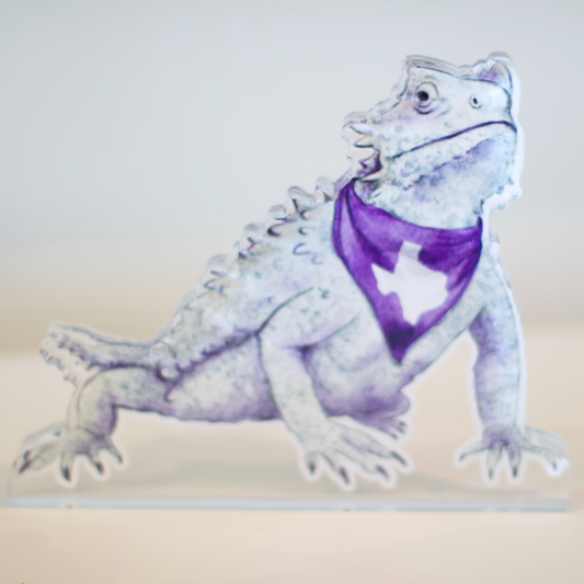 PRE ORDER (Ships 8/31) Purple Horned Frog Acrylic