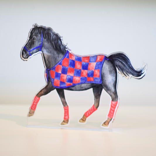 PRE ORDER (Ships 8/31) Red & Blue Mustang Acrylic