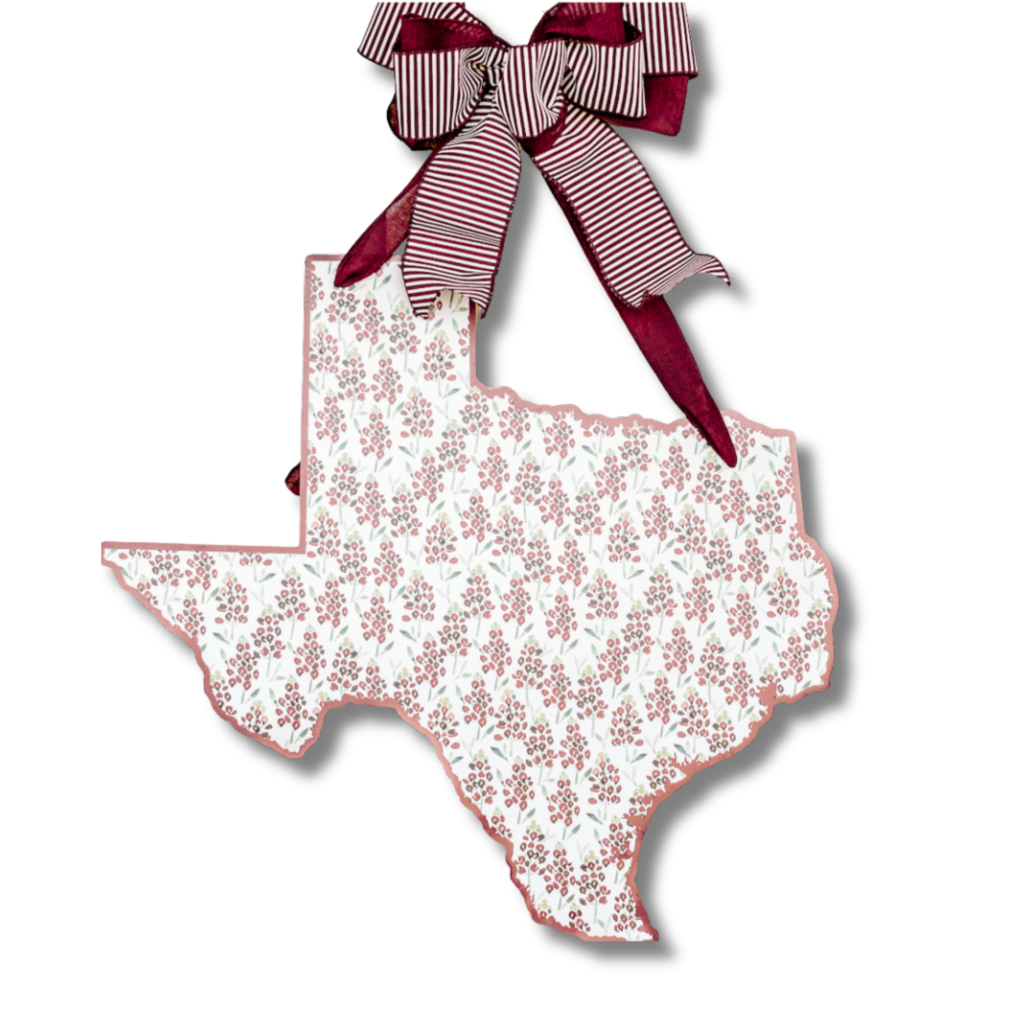 Texas Bluebonnets (Maroon) Door Hanger